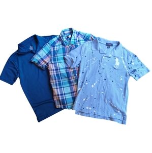 Bundle: 3 Dress Shirts, Polo Ralph Lauren, Chaps, Children's Place Set, M 10/12
